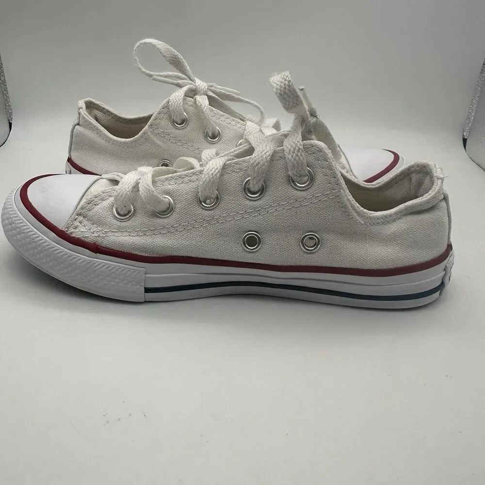 Converse Chuck Taylor All Star Low Youth Girls Size 13 Sneakers 3J256 White